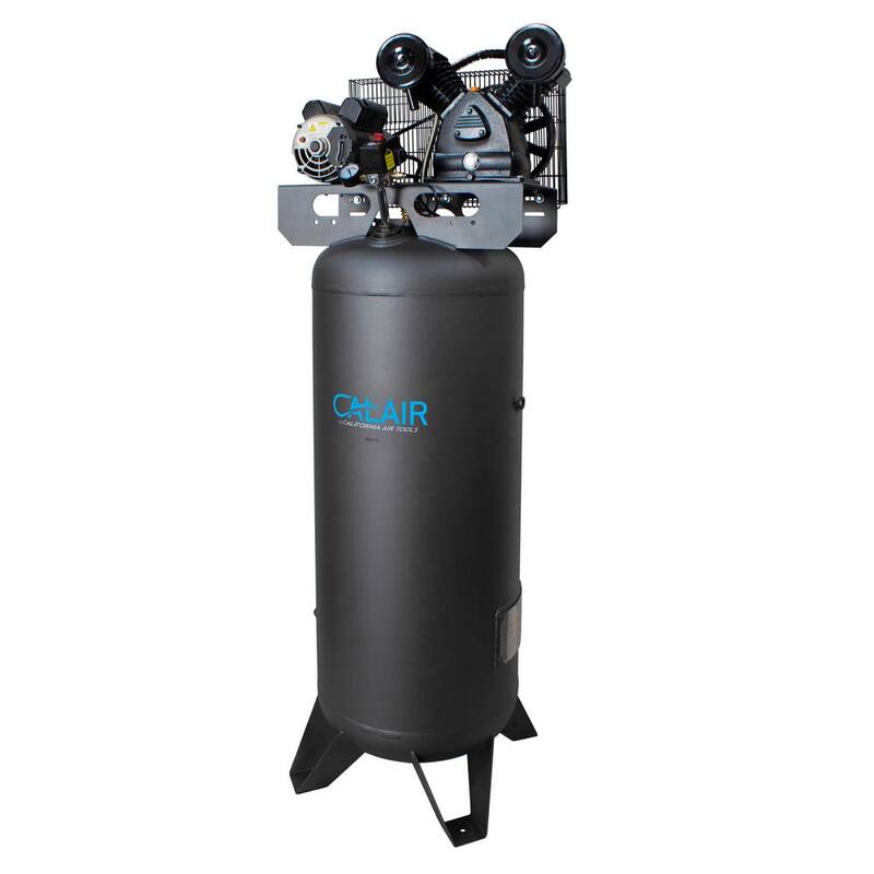 California Air Tools CALAIR 60037BD 60 Gal 3.7 hp One-Stage Oil-Lubricated Electrical Belt Driven 155 PSI Air Compressor - CAIR-60037BD