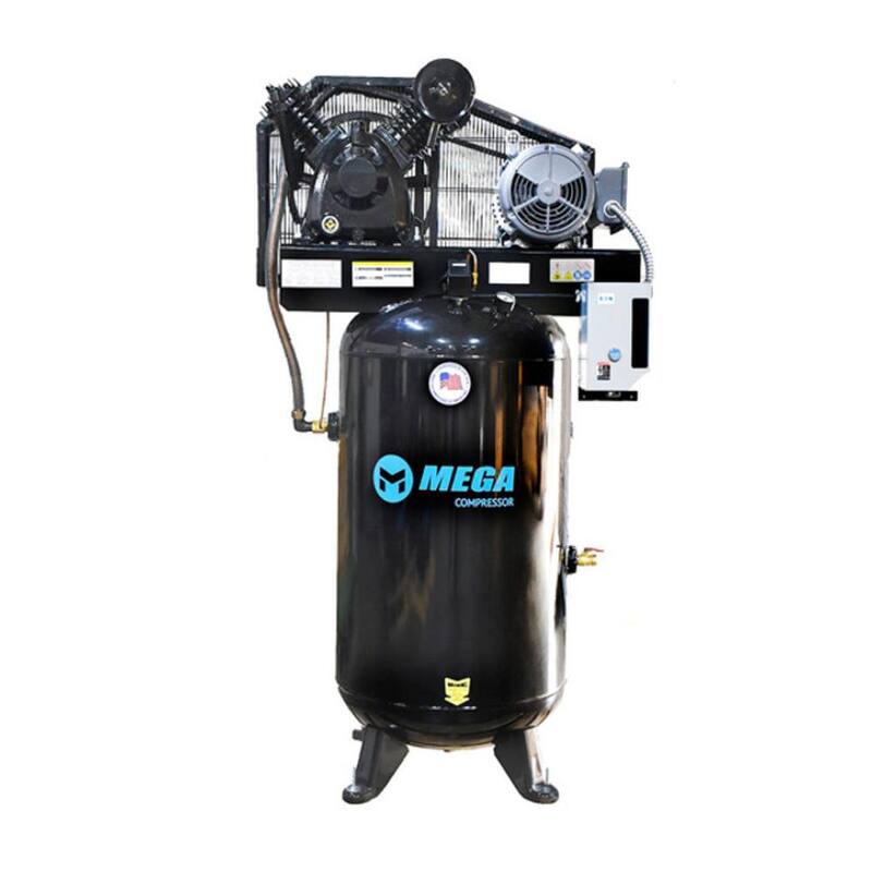 Mega Compressor 80 Gal. 5 HP 175 PSI Electric Upright Air Compressor with Mag Starter - MP-5080VM3