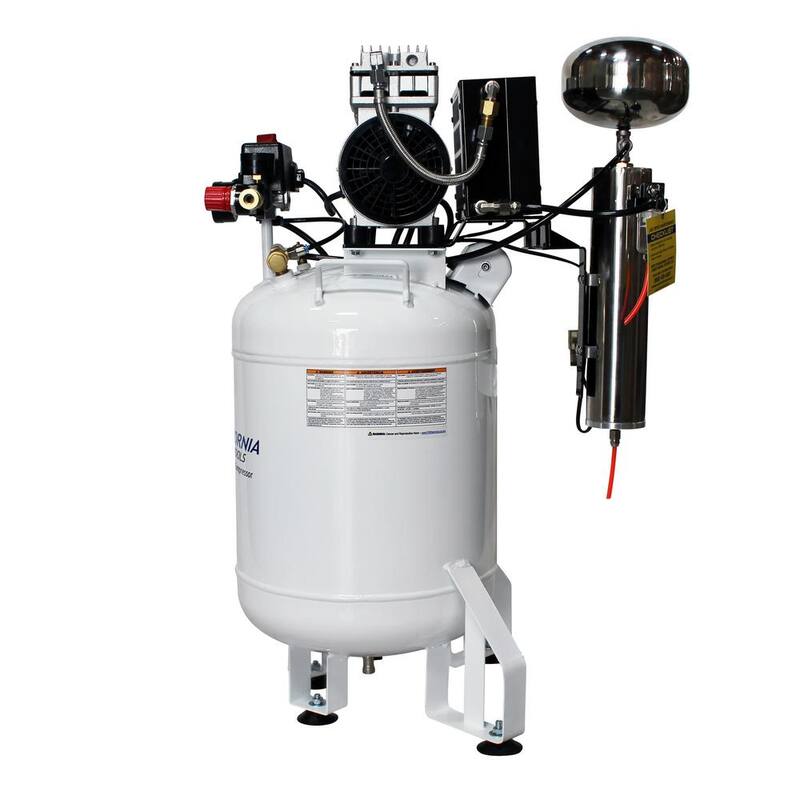 California Air Tools 10 Gal. 1 HP Stationary Electric Air Compressor with Air Drying System - 10010DC