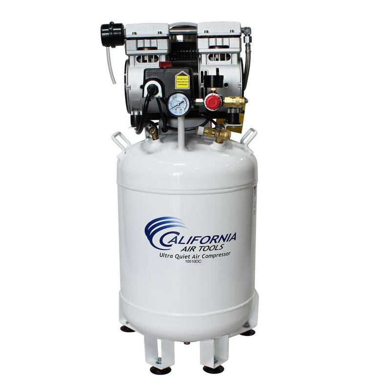 California Air Tools 10 Gal. 1 HP Stationary Electric Air Compressor with Air Drying System - 10010DC