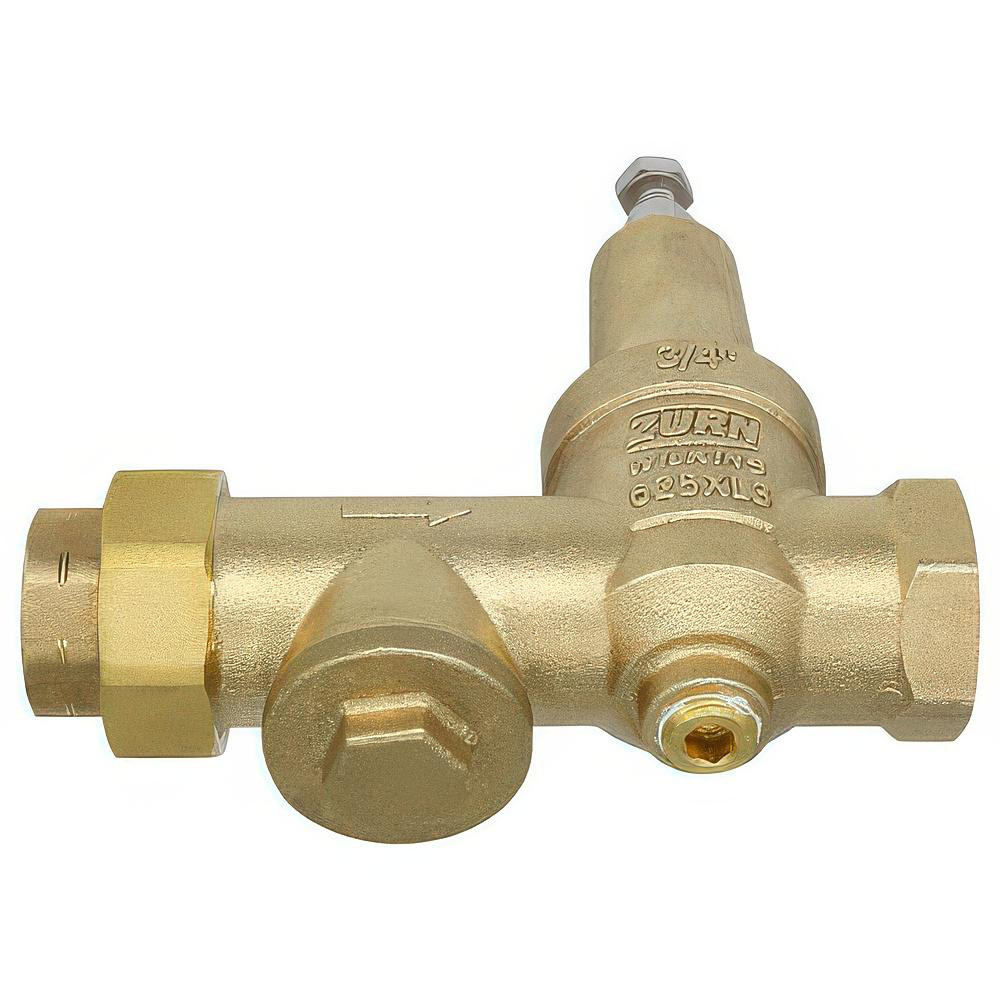 Zurn Pressure Reducing Valves: Pipe Size: 0.75; End Connection: FNPT x FNPT; Body Material: Bronze - 34-625XL3G