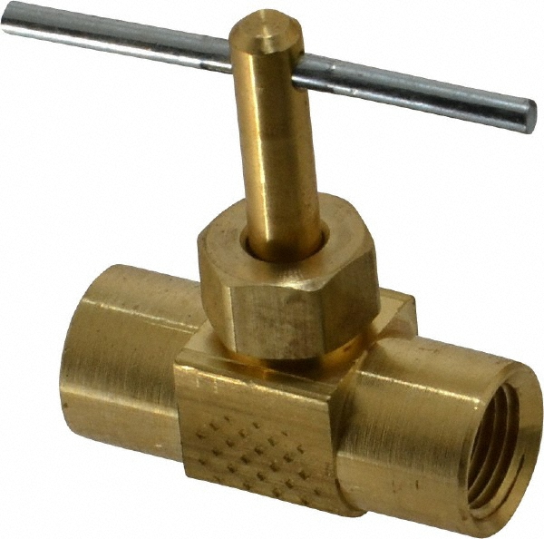 Hayward Flow Control Needle Valve: Straight, 1/4" Pipe, Polypropylene Body, FPM Seal - NVA4025T
