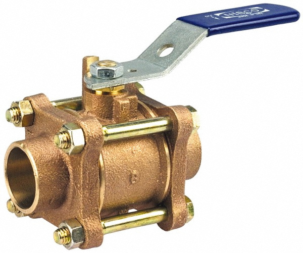 NIBCO Standard Manual Ball Valve: 2" Pipe, Standard Port - NJ9101D
