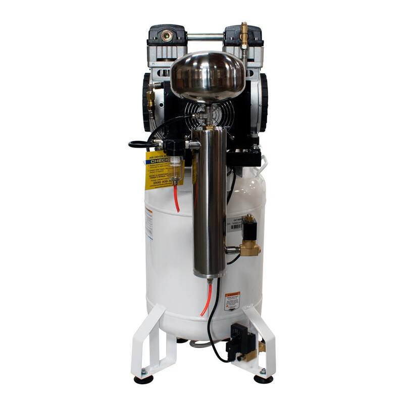 California Air Tools 10 Gal. 2 HP Ultra Quiet and Oil-Free Stationary Electric Air Compressor with Air Dryer and Auto Drain Valve - 10020DCAD-22060
