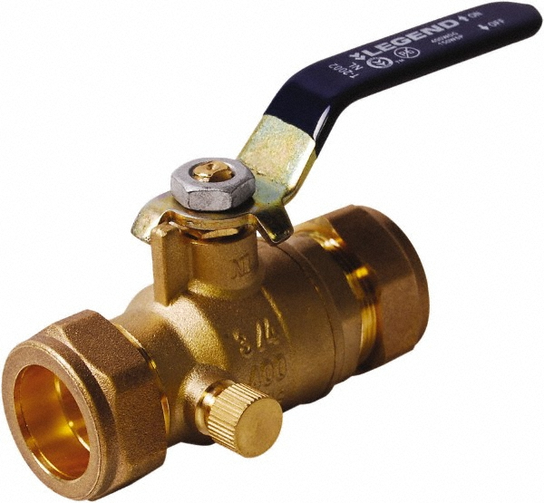Legend Valve 2-Way Manual Ball Valve: 1" Pipe, Full Port - 101-435NL