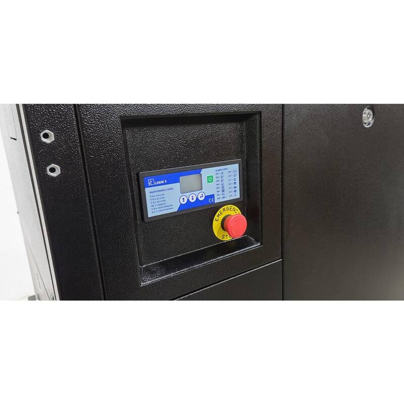 EMAX 20 HP 208-Volt 3-Phase Stationary Electric Industrial Rotary Screw Air Compressor - Cabinet Only - ERI0200003-208