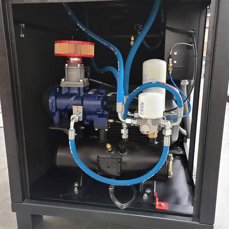 EMAX 20 HP 208-Volt 3-Phase Stationary Electric Industrial Rotary Screw Air Compressor - Cabinet Only - ERI0200003-208