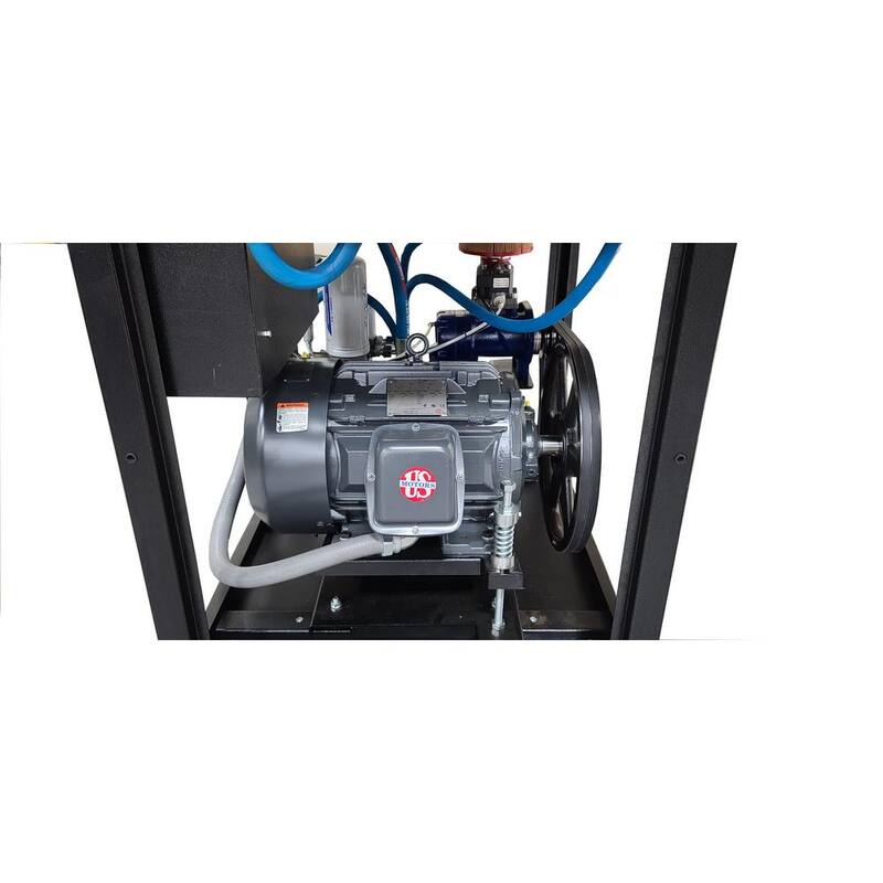 EMAX 20 HP 208-Volt 3-Phase Stationary Electric Industrial Rotary Screw Air Compressor - Cabinet Only - ERI0200003-208