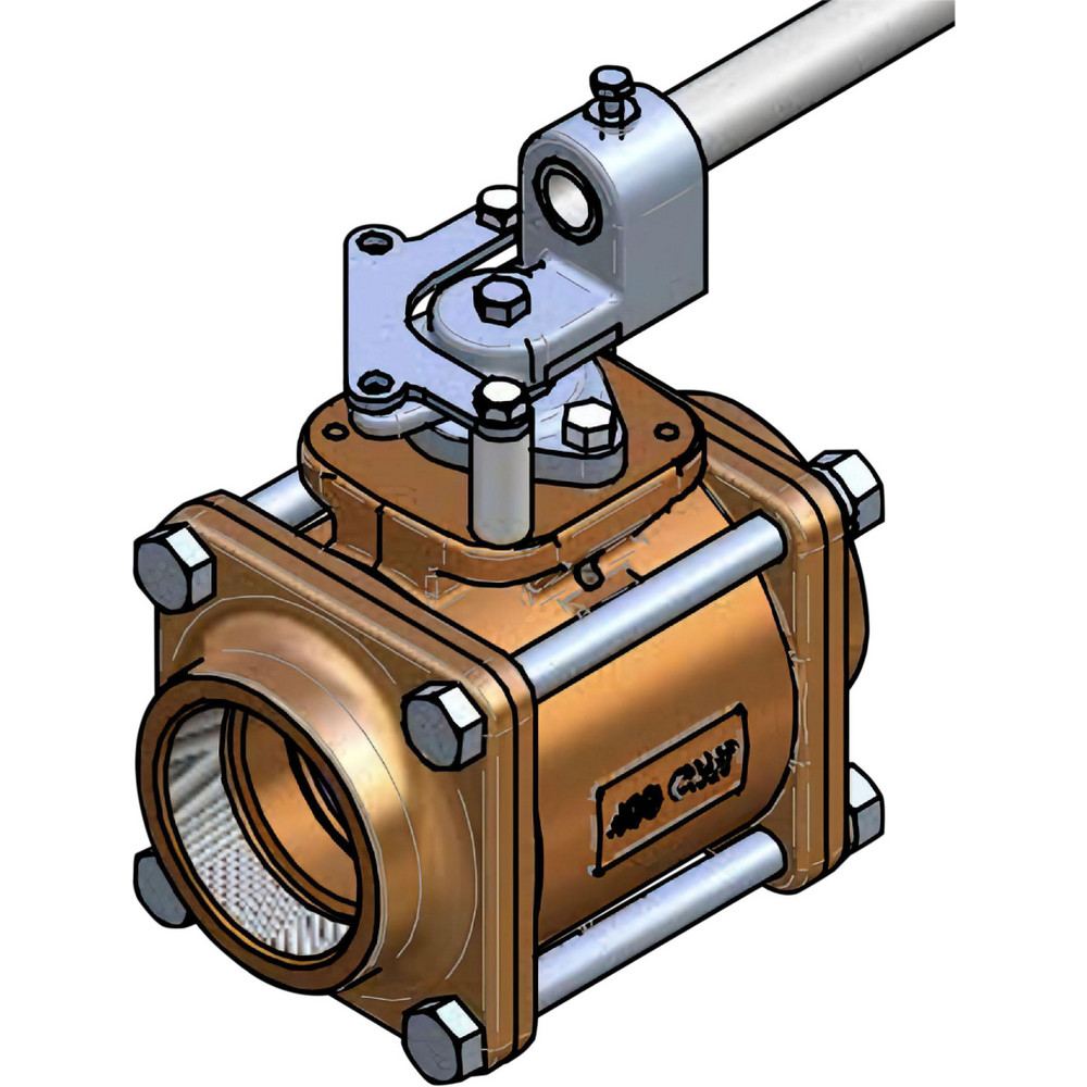 Apollo® Manual Ball Valve: 3" Pipe, Full Port, Bronze - 82A14001