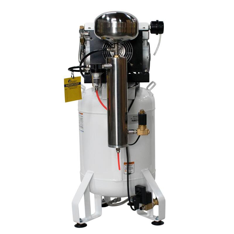 California Air Tools 10 Gal. 1 HP Stationary Electric Air Compressor with Air Dryer and Auto Drain Valve - 10010DCAD