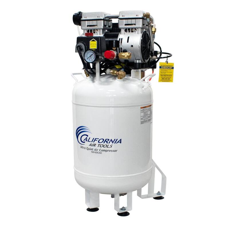 California Air Tools 10 Gal. 1 HP Stationary Electric Air Compressor with Air Dryer and Auto Drain Valve - 10010DCAD