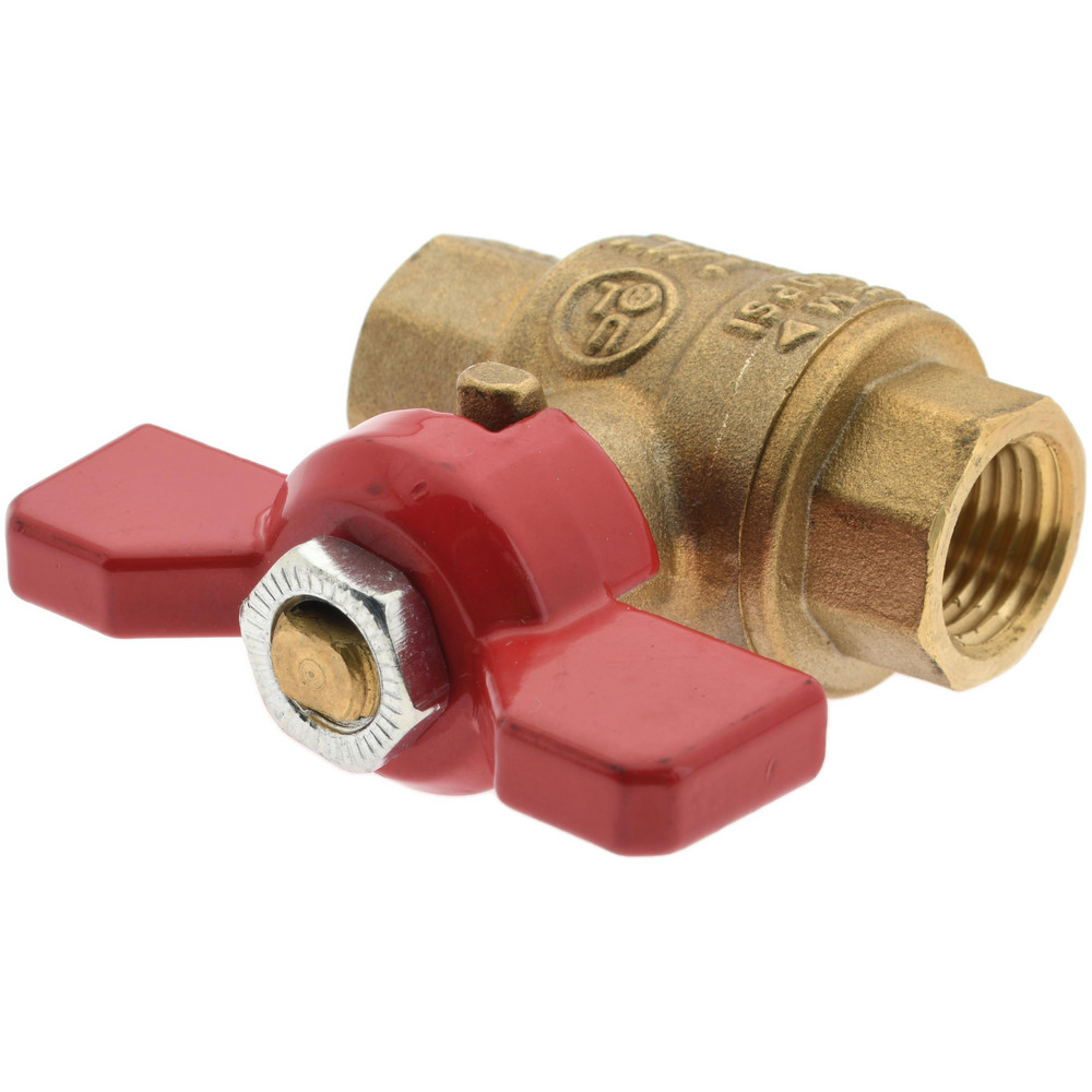 Value Collection Standard Manual Ball Valve: 1/4" Pipe, Full Port - TXN025-T