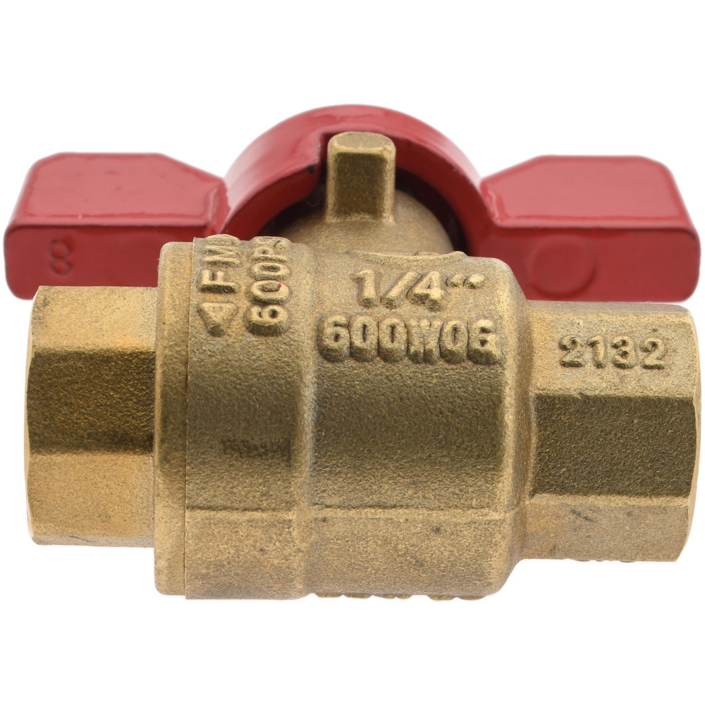Value Collection Standard Manual Ball Valve: 1/4" Pipe, Full Port - TXN025-T