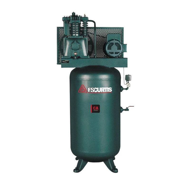 FS-Curtis 80 Gal. 7.5 HP 230-Volt 1-Phase Electric Air Compressor - FCA07E57V8S-A2L1XX