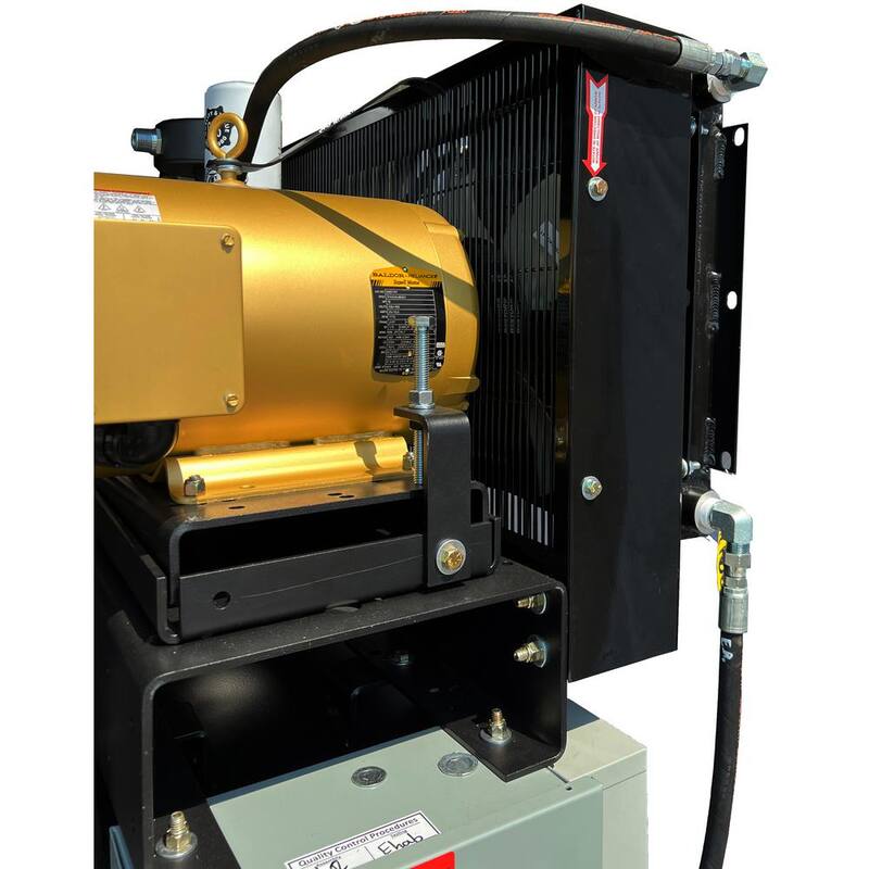 Unbranded Industrial Gold 80 Gal 7.5 HP Rotary Screw 1-Phase Low RPM 150 PSI Electric Air Compressor with Quiet Operation - R71V83