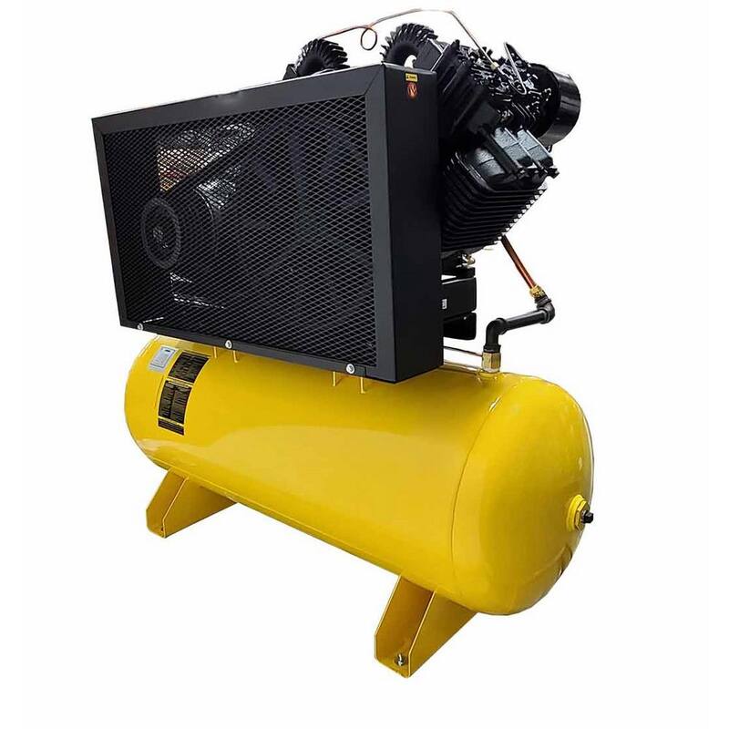 EMAX Industrial E450 Series 120 Gal. 175 psi 25 HP 96 CFM 3-Phase 460V 2-Stage Stationary Electric Air Compressor - HP25H120V3-460