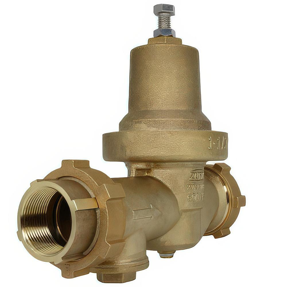 Zurn Pressure Reducing Valves: Pipe Size: 1.5; End Connection: Solder x Solder; Body Material: Bronze - 112-600XL3DUC