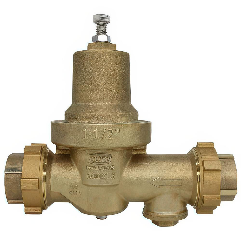 Zurn Pressure Reducing Valves: Pipe Size: 1.5; End Connection: Solder x Solder; Body Material: Bronze - 112-600XL3DUC