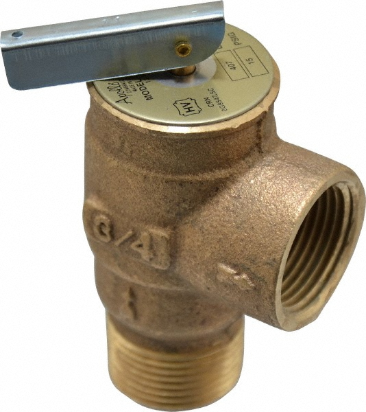 Apollo® Hot Water Safety Relief Valve: 1-1/2" Inlet, 15 Max psi - 1060701