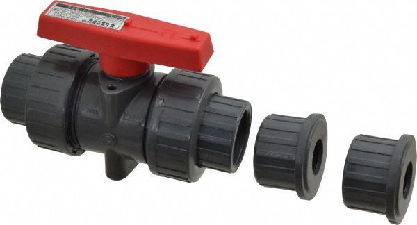 Hayward Flow Control Manual Ball Valve: 2-1/2" Pipe, Full Port - TBH2250A0TE0000