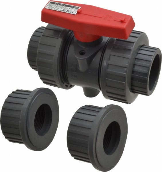 Simtech True Union Manual Ball Valve: 2-1/2" Pipe, Full Port - TBS 402 3 025