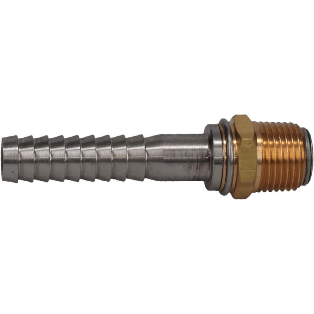 SuperKlean 1/2 NPT x 1/2" Hose Barb, Swivel Hose Adapter - 8-1/2-B