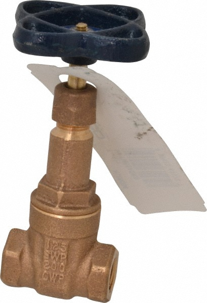 NIBCO Gate Valve: Rising Stem, Soldered, Bronze - NJ0500C