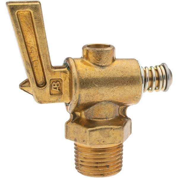 Parker 3/8" Pipe, Male Pipe Drain Cock & Shutoff Valve - C553114