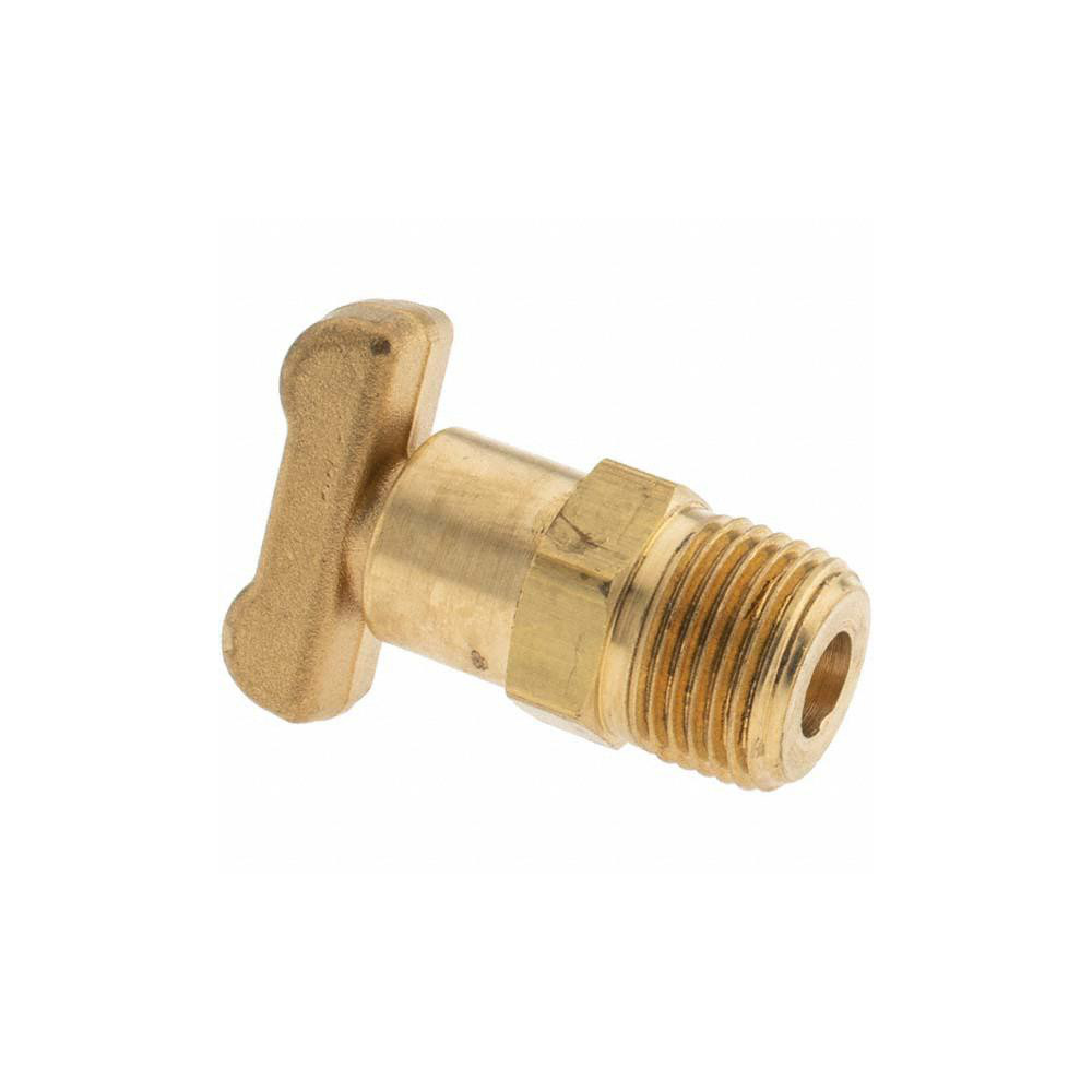Parker 3/8" Pipe, Male Pipe Drain Cock & Shutoff Valve - C553114