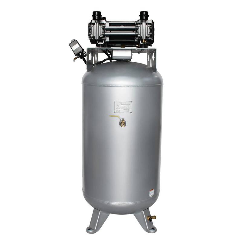 California Air Tools 80060C Ultra-Quiet Oil-Free 220V 80 Gal. 16.8 CFM at 90 PSI, 6.0 HP, Stationary Electric 120 PSI Air Compressor - 80060C