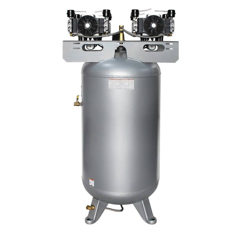 California Air Tools 80060C Ultra-Quiet Oil-Free 220V 80 Gal. 16.8 CFM at 90 PSI, 6.0 HP, Stationary Electric 120 PSI Air Compressor - 80060C