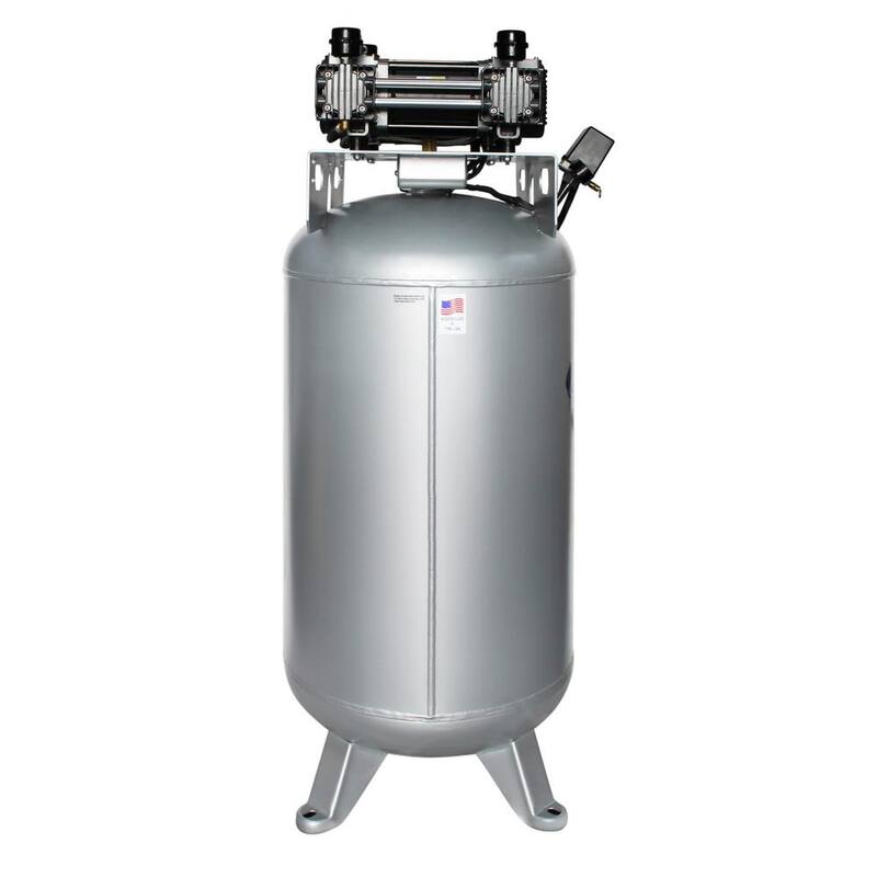 California Air Tools 80060C Ultra-Quiet Oil-Free 220V 80 Gal. 16.8 CFM at 90 PSI, 6.0 HP, Stationary Electric 120 PSI Air Compressor - 80060C
