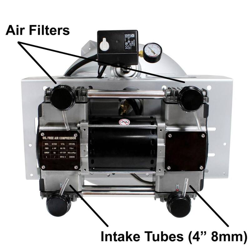 California Air Tools 60065C 60 gal. 6.5 HP 3-phase Electrical Air Compressor 208/230-Volt 155 MAX PSI - 60065C