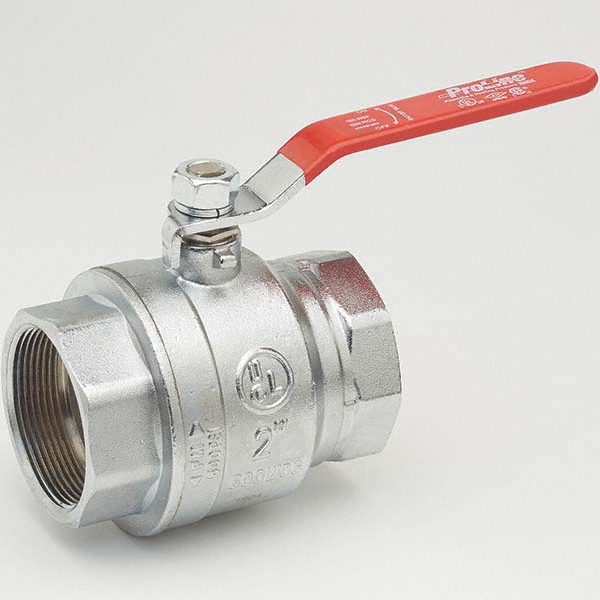 B&K Mueller Packing Gland Manual Ball Valve: 2" Pipe, Full Port - 107-828-CP