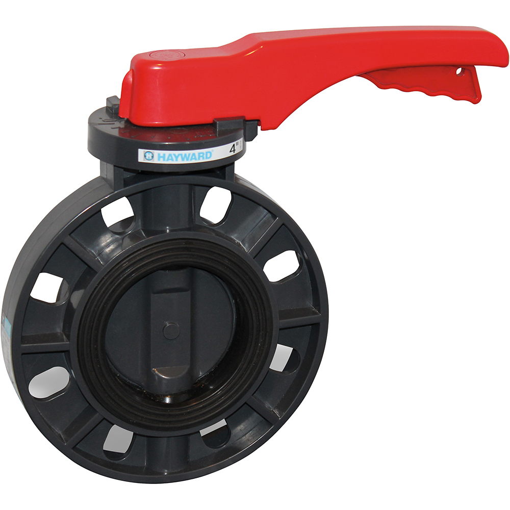 Hayward Flow Control Manual Butterfly Valve: 2-1/2" Pipe, Gear Handle - BYCS1025E1GGA