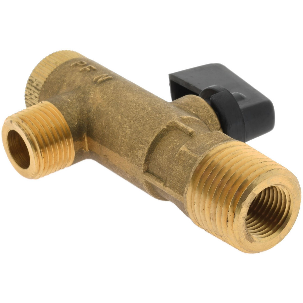 BONOMI Diverter Manual Ball Valve: 1/4" Pipe, Full Port - 966N 1/4