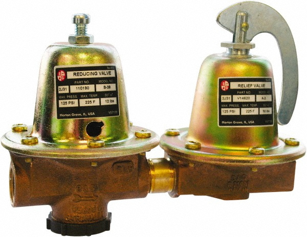Bell & Gossett Dual Control Regulate and  Relief Valve: 1/2" Inlet, 125 Max psi - 110199LF