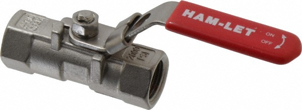 Legris Standard Manual Ball Valve: 1/4" Pipe, Female Port - 4902 10 13