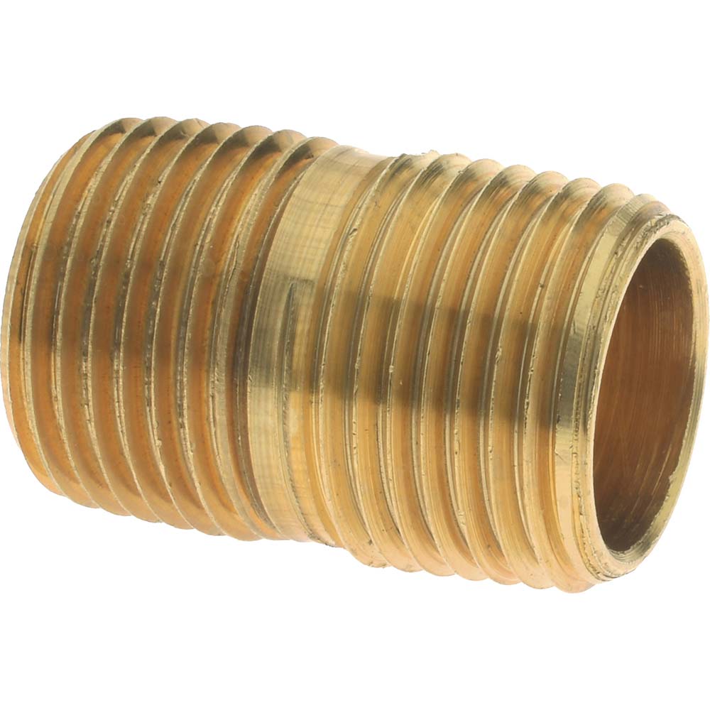 Parker Industrial Pipe Close Nipple: 3/8" Male Thread, MNPTF - 215PN-6