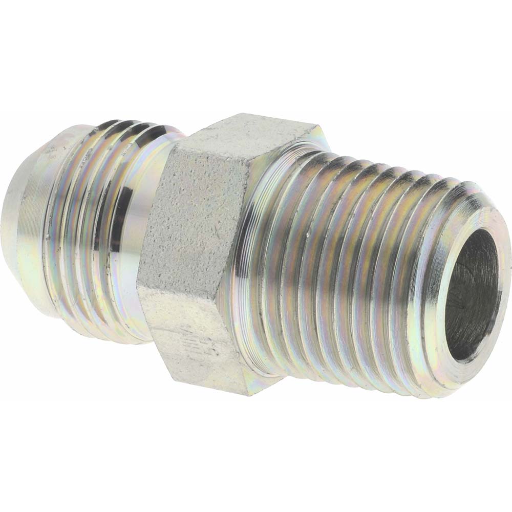 Eaton Steel Flared Tube Connector: 5/8" OD, 37 deg Flared Angle - 2021-8-10S