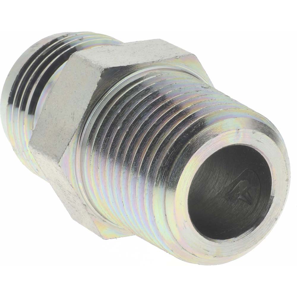 Eaton Steel Flared Tube Connector: 5/8" OD, 37 deg Flared Angle - 2021-8-10S