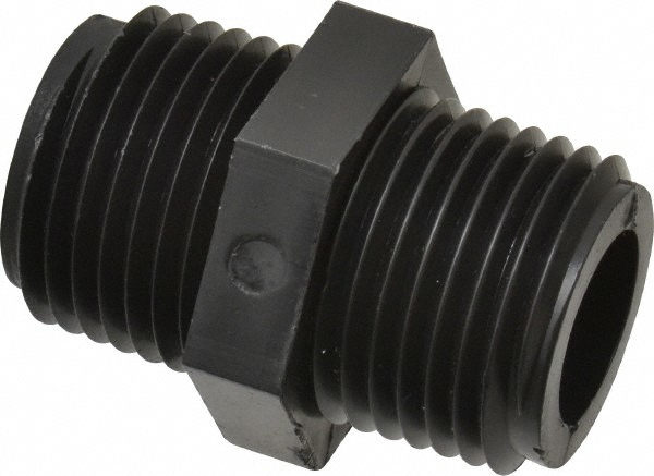 Green Leaf 1/4" Nylon Plastic Pipe Hex Nipple - M 1400