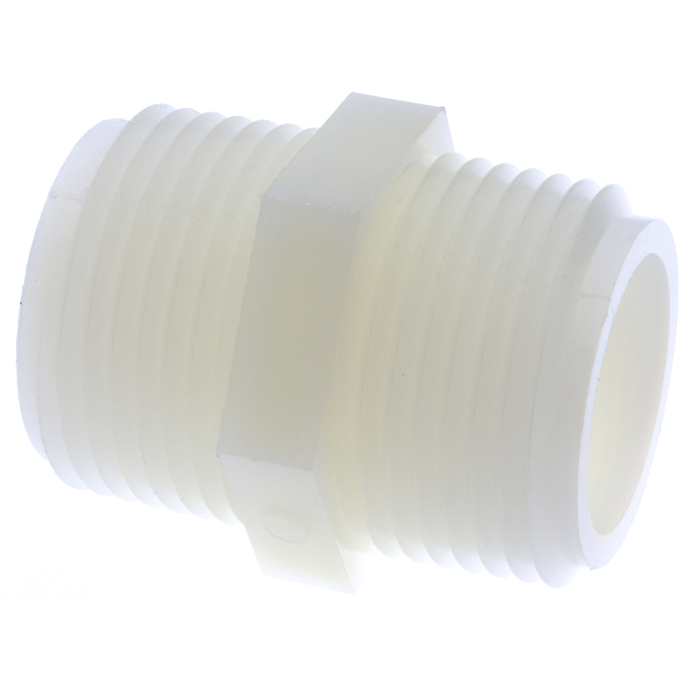 Green Leaf 1/4" Nylon Plastic Pipe Hex Nipple - M 1400