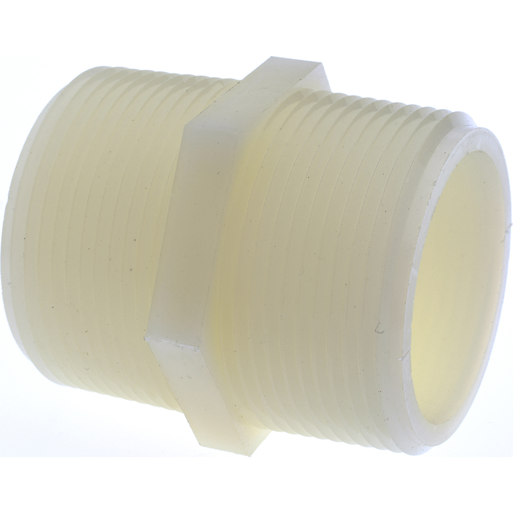 Green Leaf 1/4" Nylon Plastic Pipe Hex Nipple - M 1400