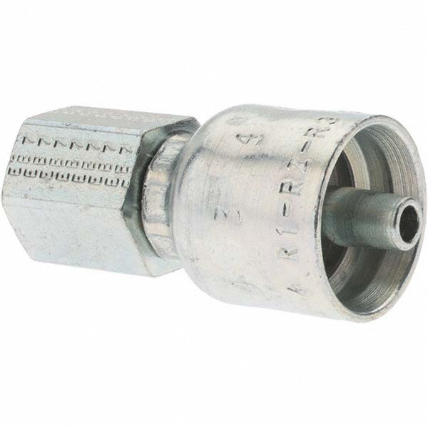 Parker Hydraulic Hose 90 ° Elbow: 0.25" ID, 4 mm, 1/4" - 13743-4-4