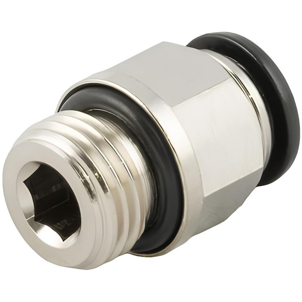 Aignep USA Push-to-Connect Tube x Universal Thread Fitting: Straight, Universal, 4.00 mm OD - 50020N-4-M5
