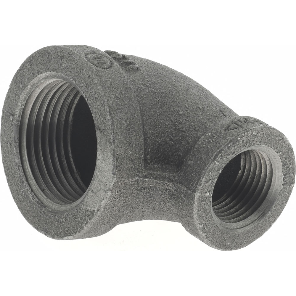 Anvil Black 90 deg Reducing Elbow: 1 x 1/2", Threaded - 0310008602