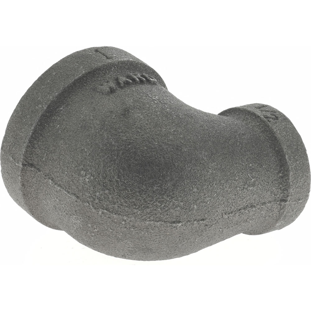 Anvil Black 90 deg Reducing Elbow: 1 x 1/2", Threaded - 0310008602