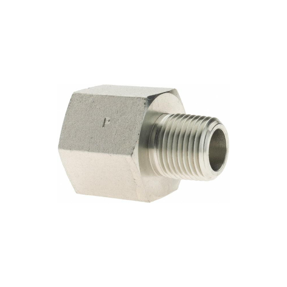 Parker Industrial Pipe Adapter: 3/4" Female Thread, 1/2" Male Thread, MNPTF x FNPTF - PT-00046