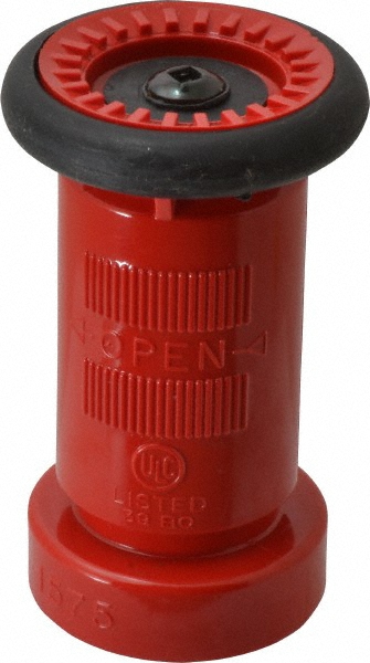 Bon Tool Hose Nozzles: Fireman's Nozzle w/Lever, Zinc, 250 psi - 34-200